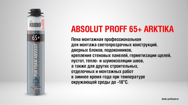 ПЕНА КУДО ЗИМНЯЯ 65 ПРОФЕССИОНАЛЬНАЯ